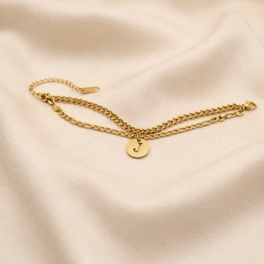 Initial Duo Bracelet