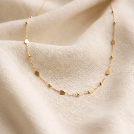 Golden Rain Necklace