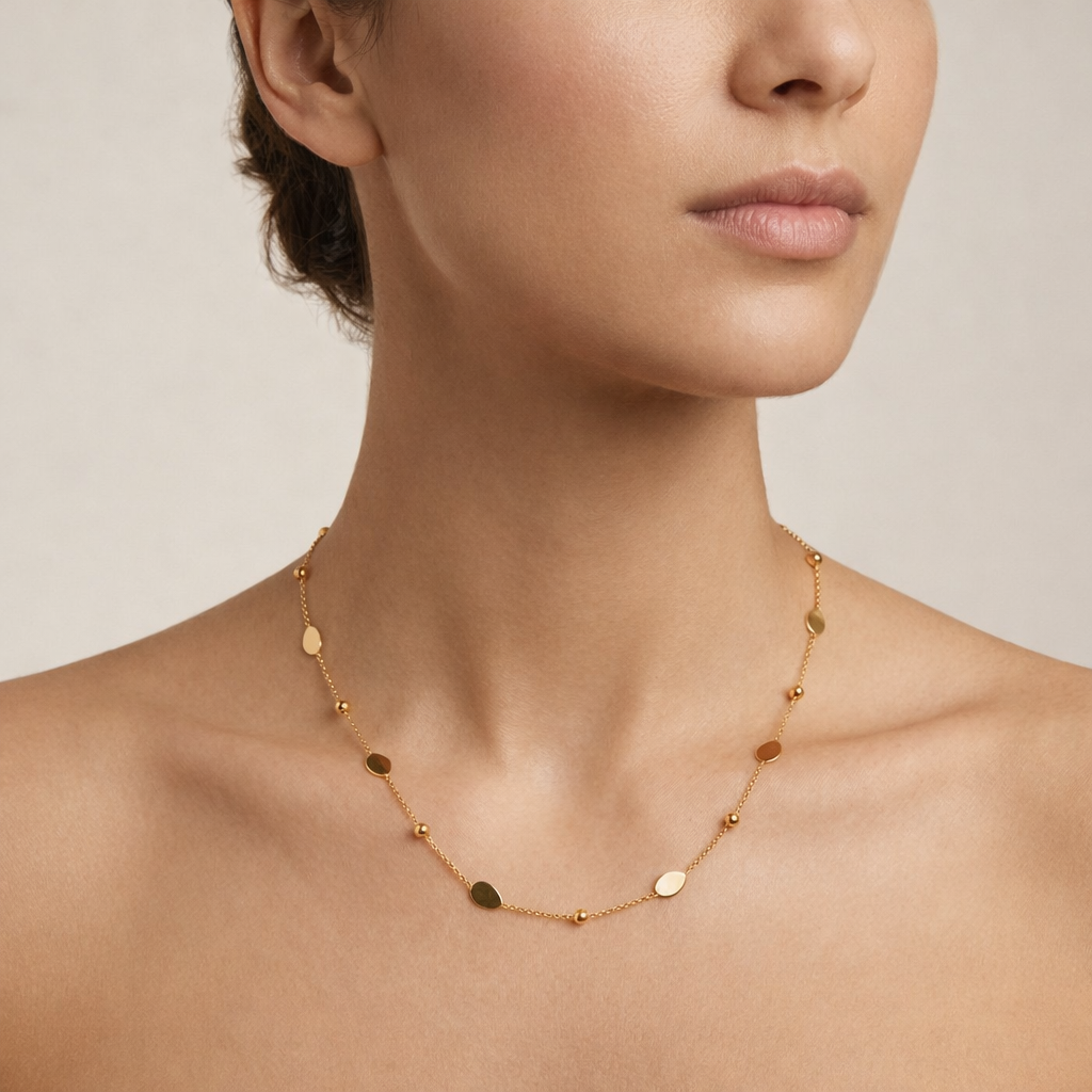 Golden Rain Necklace